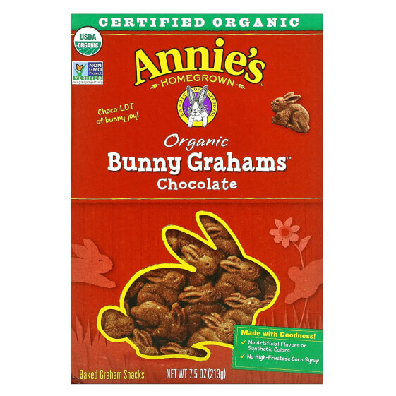 Сухарики органические Annie's Homegrown, Шоколадный чип, 213 г