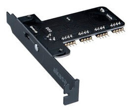 Akasa Vegas Control Card - PCIe - Black - PC - SATA - 12V - 1A - Black