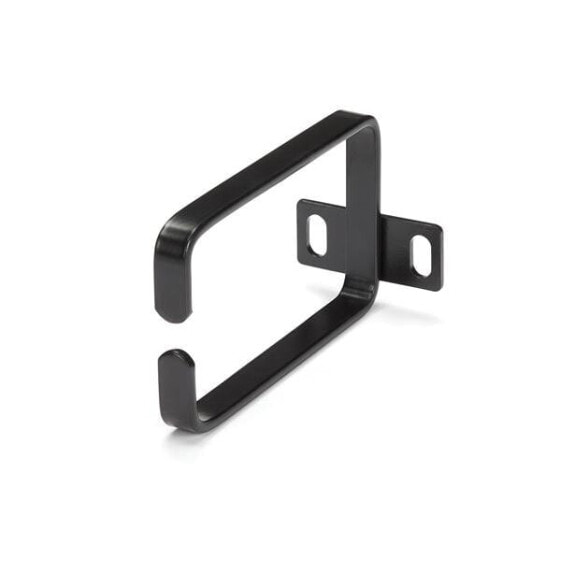 StarTech.com 1U Vertical Server Rack Cable Management D-Ring Hook - 2.2x3.9in (5.7x10cm) - Cable ring - Black - Steel - 1U - EIA RS310-D - CE - TAA - REACH