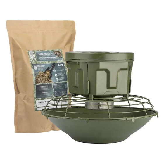 EUROHUNT Evolution automatic feeder with Power Lock pellets 2 kg bag