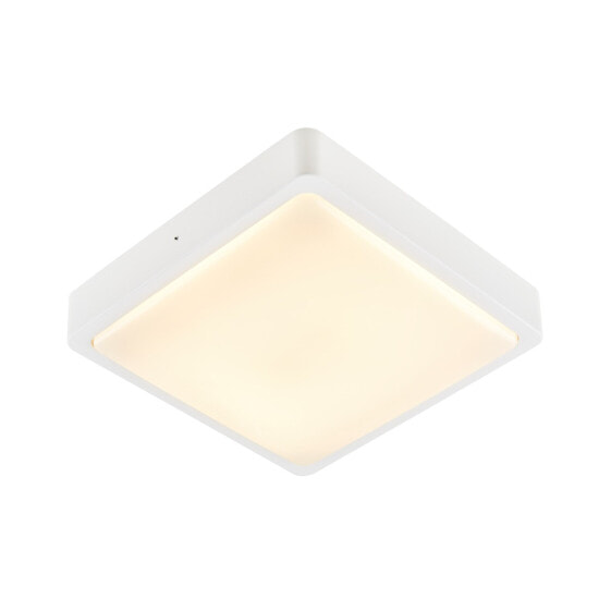 SLV AINOS SQUARE - Outdoor wall/ceiling lighting - White - Aluminium - IP65 - Facade - I