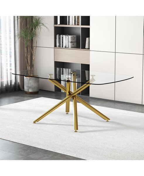 Premium Glass Dining Table with Versatile Style