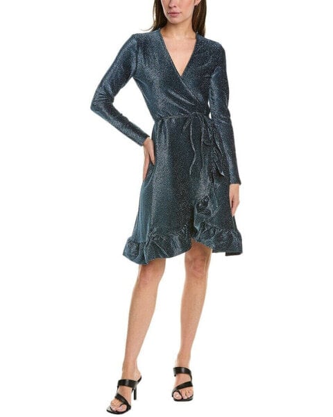 Ganni Shimmer Wrap Dress Women's