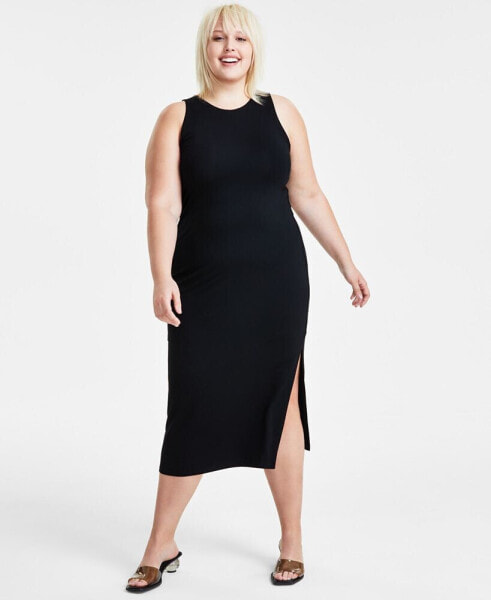 Trendy Plus Size Sleeveless Bodycon Maxi Dress, Created for Macy's