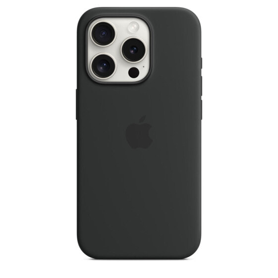 Чехол для смартфона Apple iPhone 15 Pro Silikon с MagSafe, Черный, iPhone 15 Pro