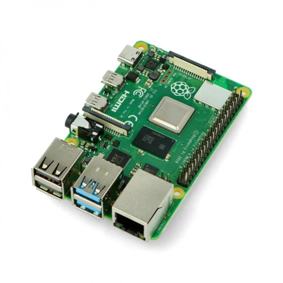 Мини-компьютер Raspberry Pi 4 модель B WiFi Двухдиапазонный Bluetooth 1ГБ RAM 1,8ГГц