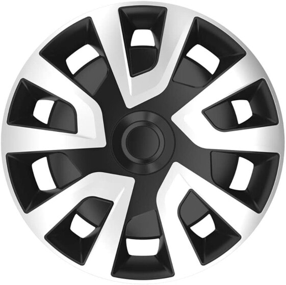 AUTO-STYLE Revo-Van Wheel Trims Set 15 Inch Silver/Black (Sphere)