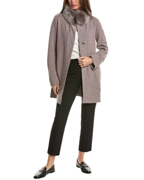 Forte Cashmere Swing Wool & Cashmere-Blend Cardigan Women's