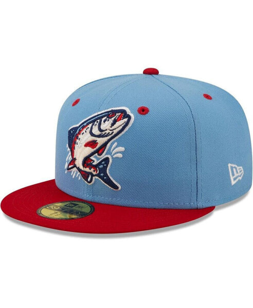 Men's Light Blue Spokane Indians Alternate Authentic Collection 59FIFTY Fitted Hat