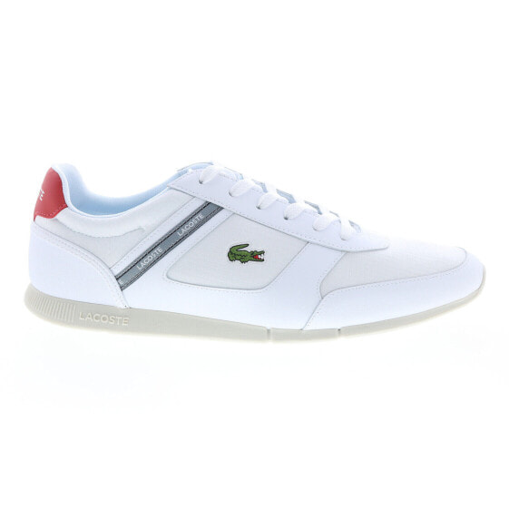 Lacoste Menerva Sport 0722 1 CMA Mens White Canvas Lifestyle Sneakers Shoes