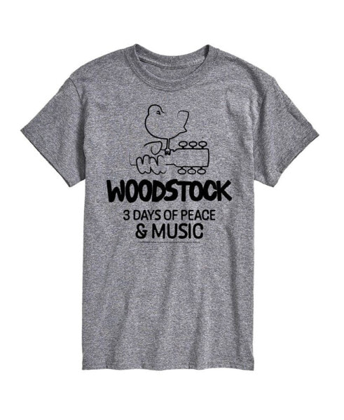 Hybrid Apparel Woodstock 3 Days Of Peace And Music Men's Short Sleeve Tee