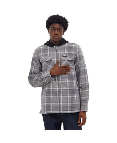 Manning Hooded Zip-Up Flannel Shirt