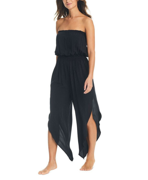 Купальник женский Bar III модель Bandeau-Neck Asymmetrical Jumpsuit, созданный для Macy's