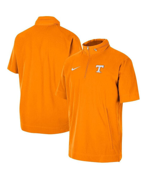 Men's Tennessee Orange Tennessee Volunteers Coaches Half-Zip Short Sleeve Jacket