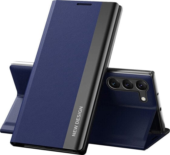 Hurtel Sleep Case Pro etui do Samsung Galaxy S23 z klapką podstawka niebieskie