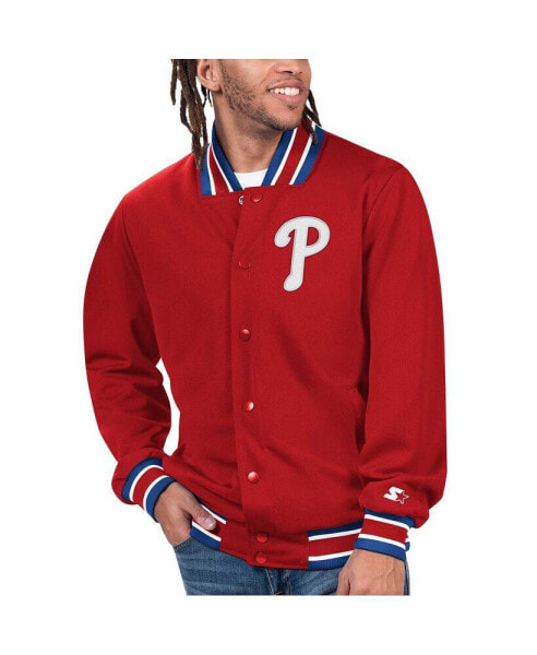 Куртка мужская Starter красная Philadelphia Phillies Secret Weapon Full-Snap