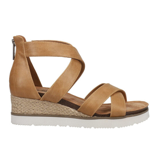 Corkys Double Dutch Espadrille Wedge Womens Brown Casual Sandals 41-0281-CARA