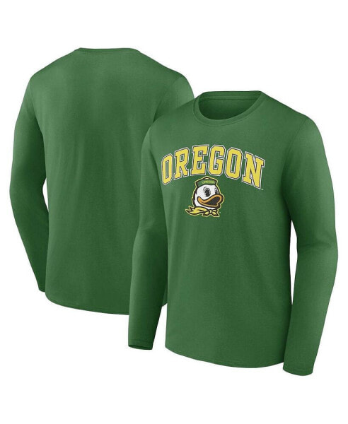 Men's Green Oregon Ducks Campus Long Sleeve T-shirt