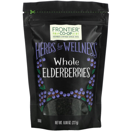 Травянистые ягоды Frontier Co-op "Whole Elderberries" 8 унций (227 г)