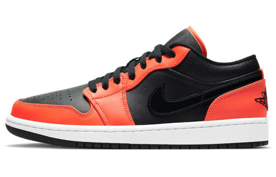 Кроссовки Nike Air Jordan 1 Low SE Black Turf Orange (Оранжевый, Черный)