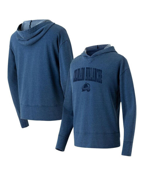 Women's Navy Colorado Avalanche Volley Pullover Hoodie