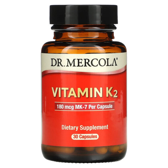 Витамин K2 Dr. Mercola, капсулы 180 мкг, 30 шт.