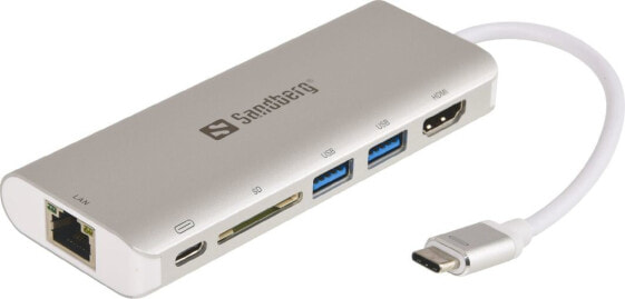 Док-станция/репликатор Sandberg Dock USB-C (136-18)
