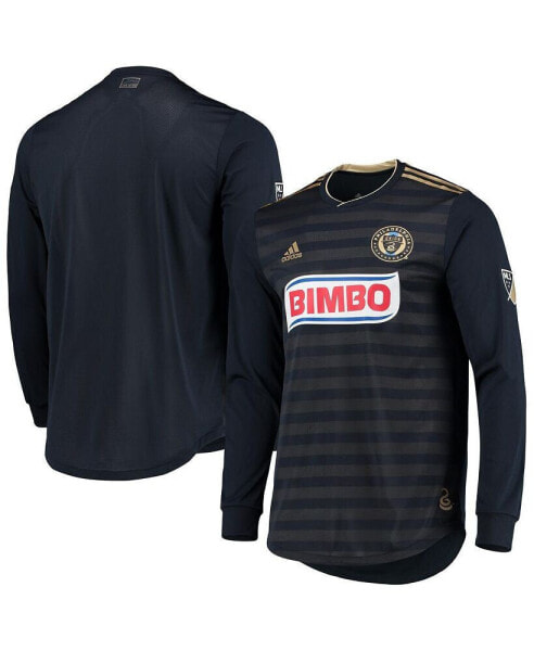 Men's Navy Philadelphia Union 2018 Away Authentic Long Sleeve Jersey