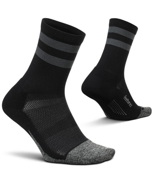 Men's Elite Light Cushion Mini Crew Sock - Sport Sock with Targeted Compression