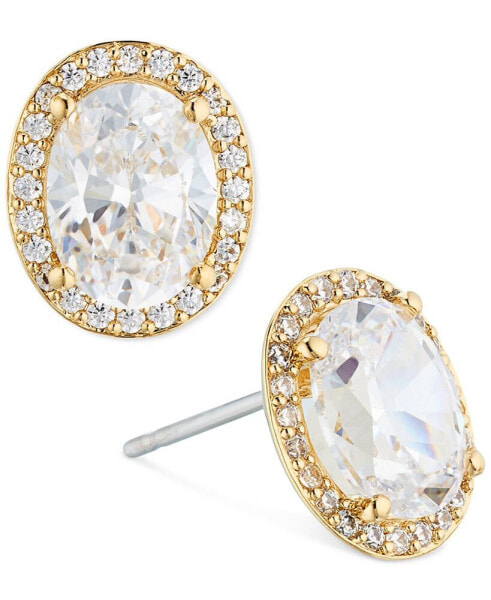 Crystal Halo Stud Earrings