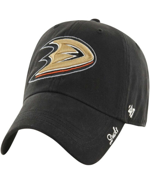 47 Women's Black Anaheim Ducks Miata Clean Up Adjustable Hat