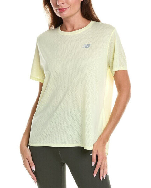 New Balance Athletics T-Shirt Women's Yellow L