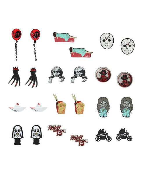 Horror Movie Icons Women's 12-Pack Earring Set