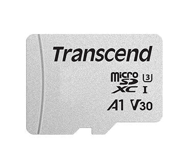 Transcend microSD Card SDXC 300S 64GB with Adapter - 64 GB - MicroSDXC - Class 10 - NAND - 95 MB/s - 25 MB/s