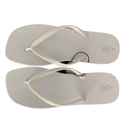 Nobo No Boundaries Womens Size 11 Glittery White Foam Single Flip-Flop Sandals