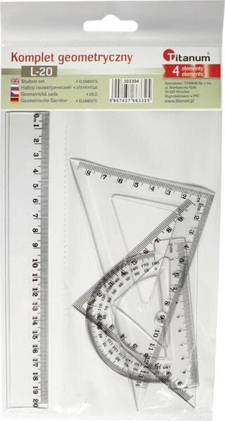 Titanum Komplet geometryczny 4 elementy 20cm