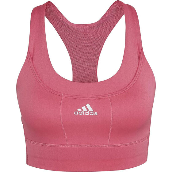 Спортивный бюстгальтер Adidas средней поддержки розовый