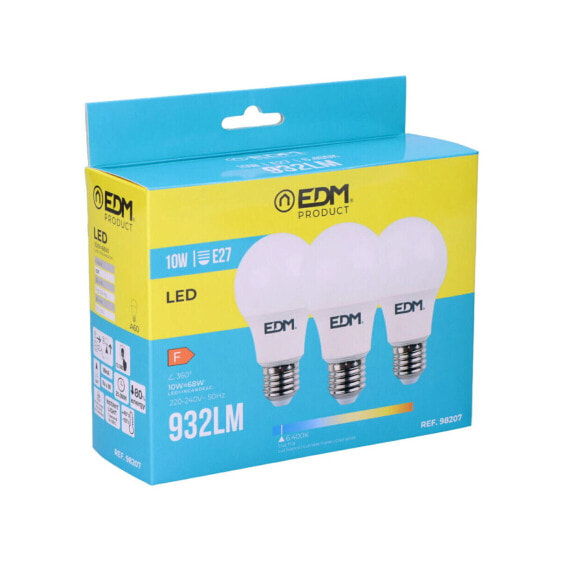 Лампочки светодиодные Pack of 3 EDM F 10 W E27 810 Lm Ø 6 x 10,8 см (6400 K)
