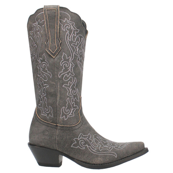 Dingo Flirty N' Fun Embroidered Snip Toe Cowboy Womens Grey Casual Boots DI171-