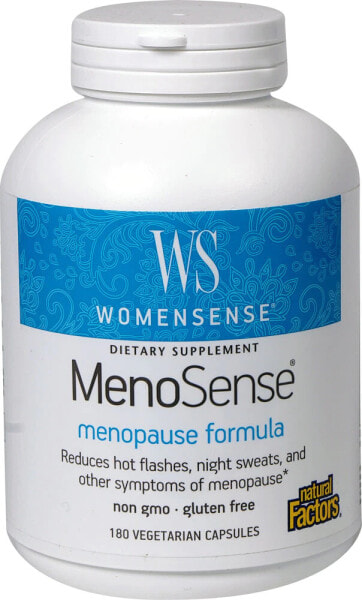 БАД для здоровья женского организма Natural Factors WomenSense™ MenoSense® -- 180 капсул (вегетарианские)