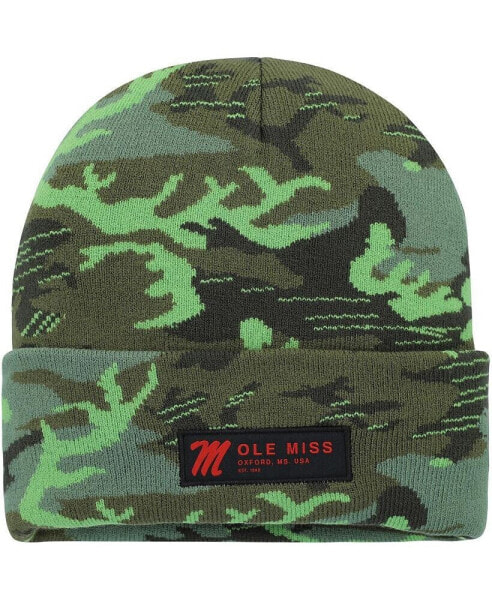 Men's Camo Ole Miss Rebels Veterans Day Cuffed Knit Hat