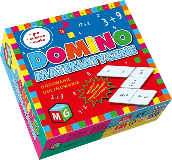 Логическая настольная игра Multigra Domino математическое сложение и вычитание