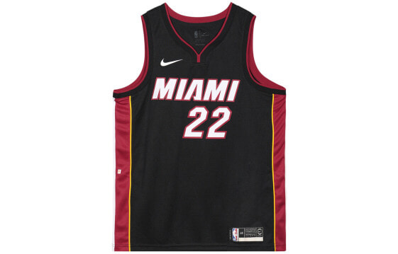 Майка баскетбольная Nike NBA Jersey Icon Edition SW Майами Хит 22 номер мужская черного цвета