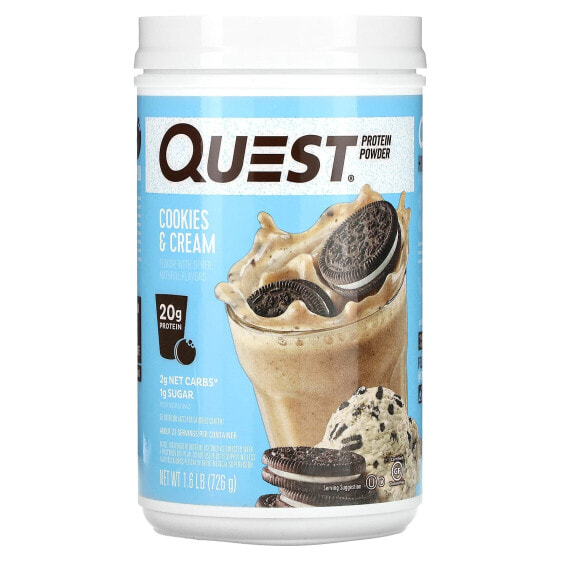 Protein Powder, Cookies & Cream, 1.6 lb (726 g)