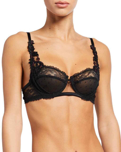 Lise Charmel Womens Black Soiree Libertine Demi Bra Size 32B