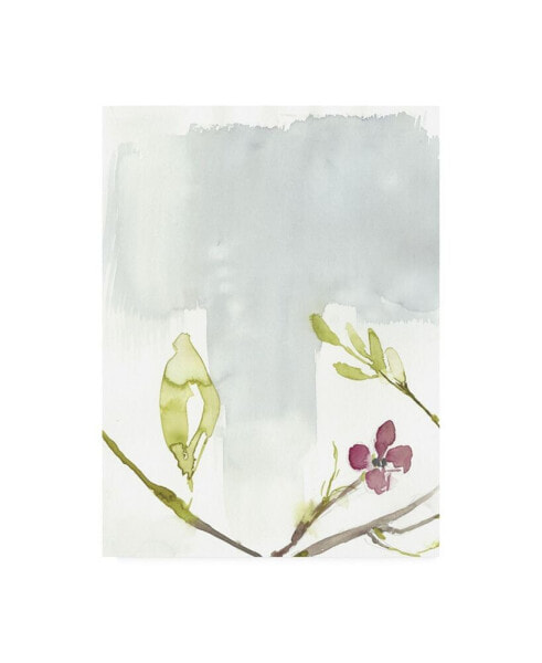Jennifer Goldberger First Blooms II Canvas Art - 15.5" x 21"