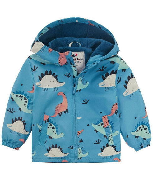 Toddler Boys Fleece Lined Windbreaker Rain Jacket