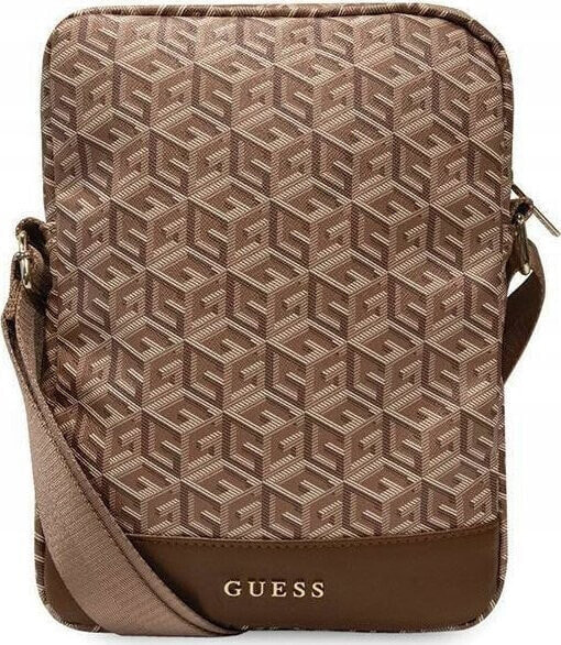 Etui na tablet Guess Guess GCube Stripe Tablet Bag - Torba na tablet 10" (Brązowy)