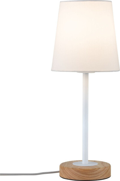 Lampa stołowa Paulmann Neordic Stellan Lampa stołowa max. 1x20W E27 230V Biały/Drewno Tkanina/Metal/Drewno