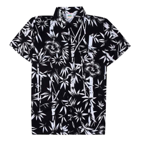 HAPPY BAY The tropical bamboo floral hawaiian shirt